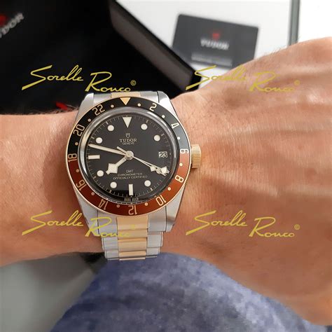 tudor oro e acciaio prezzo|Black Bay GMT S&G .